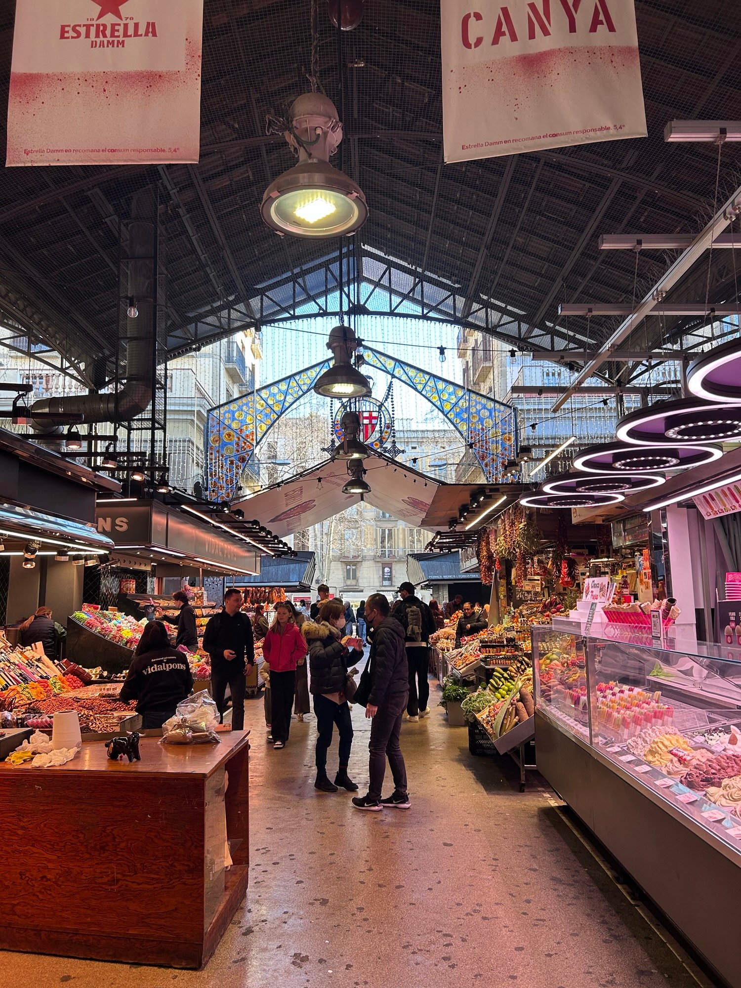 Barcelona with kids la boqueria market