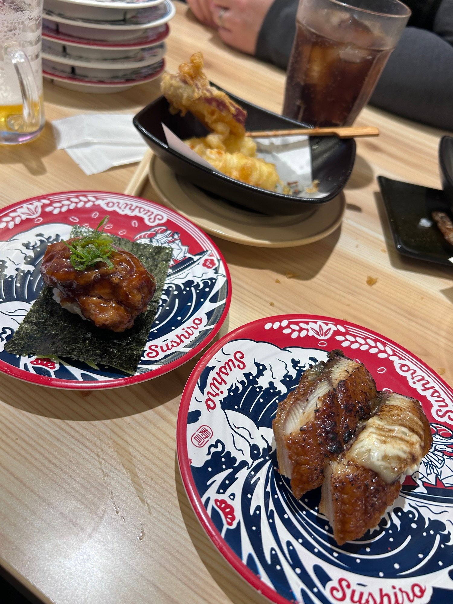 Sushi at Sushiro restaurant in Kyoto Japan