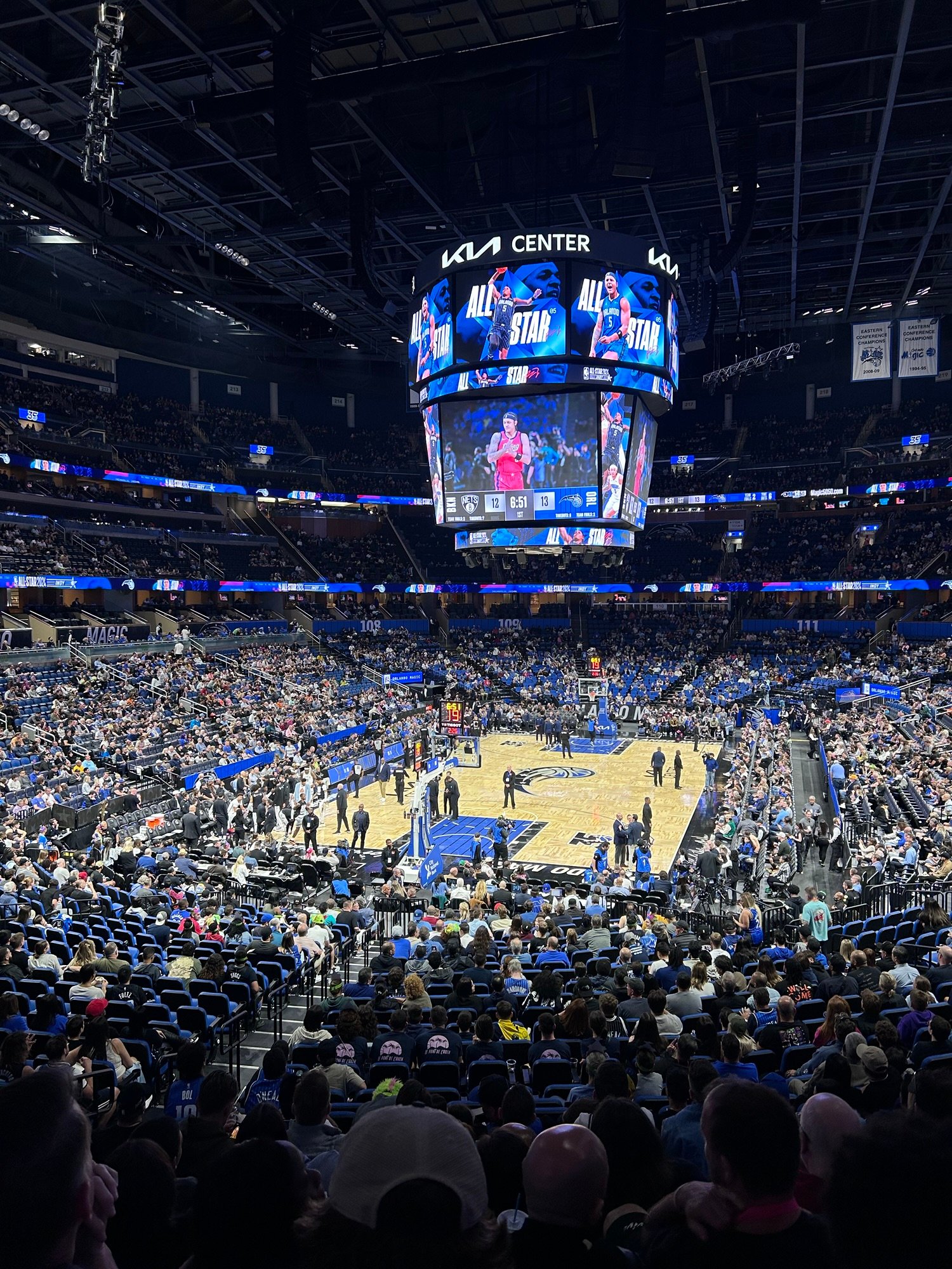 Orlando Magic NBA basketball game inside Kia Center against Brooklyn Nets